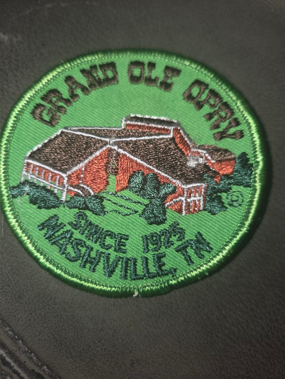 Vintage Grand Ole Opry Embroidered Sew OnPatch Since 1925 Nashville 3” Building